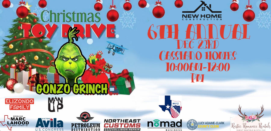 Nomad Christmas Toy Drive with Gonzo Grinch