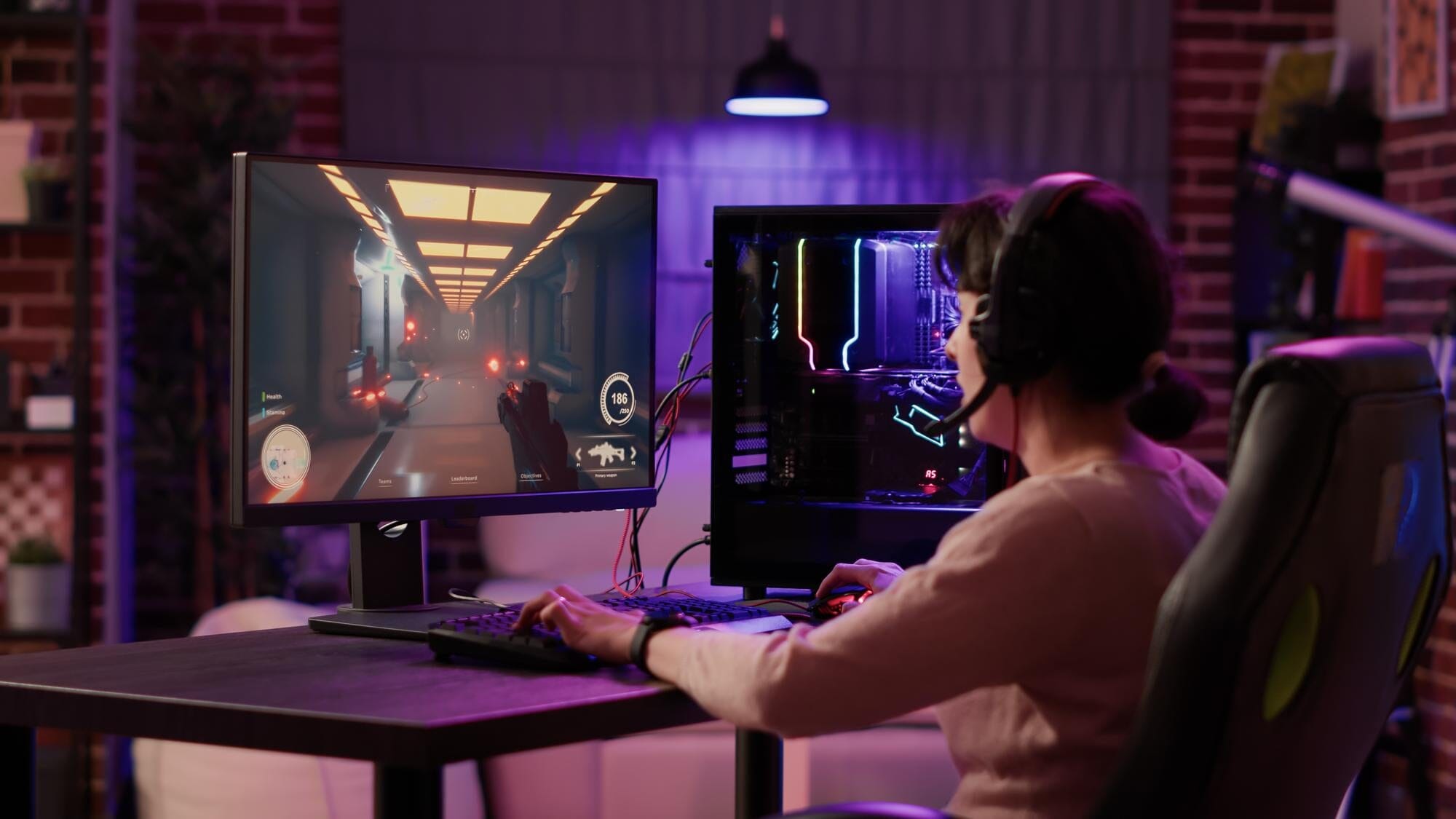 gamer experiencing low latency internet for smooth gameplay