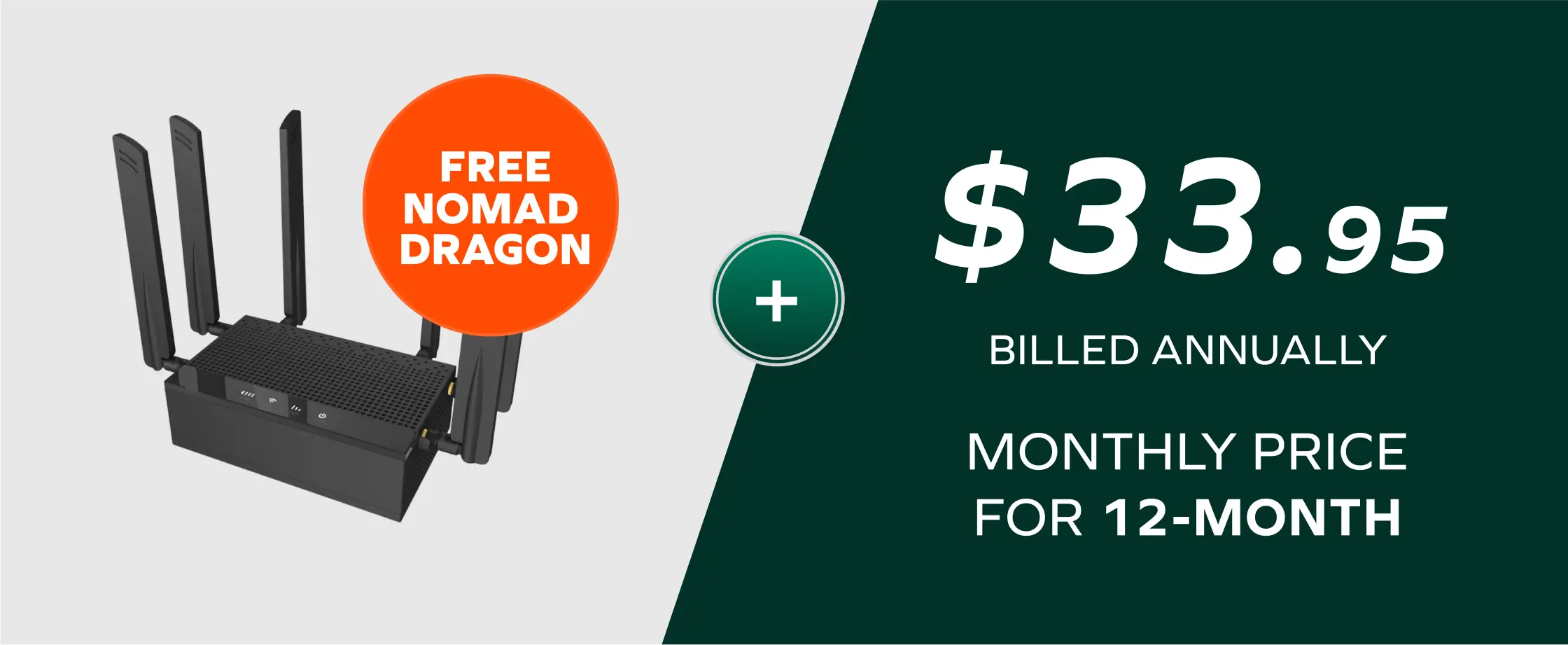 12-Month Unlimited Lite + Free Dragon Modem
